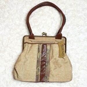Bueno Retro Handbag with Snap Closure Boho